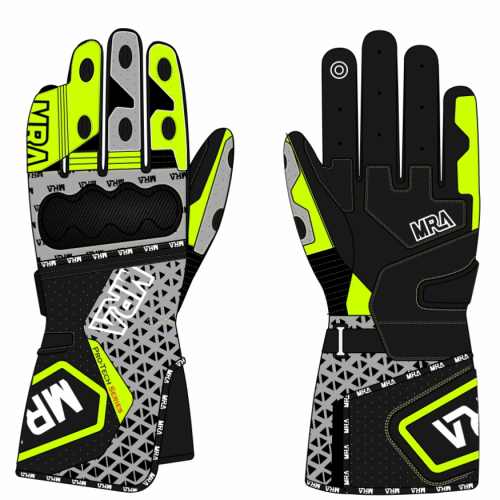 mra-custom-race-gloves-fluo-yellow-black-and-grey MRA Custom Race Gloves