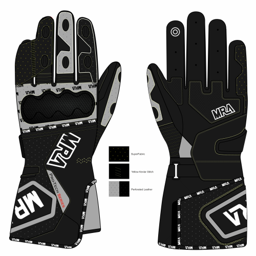 mra-race-gloves-grey-and-black MRA Race Gloves Grey and Black