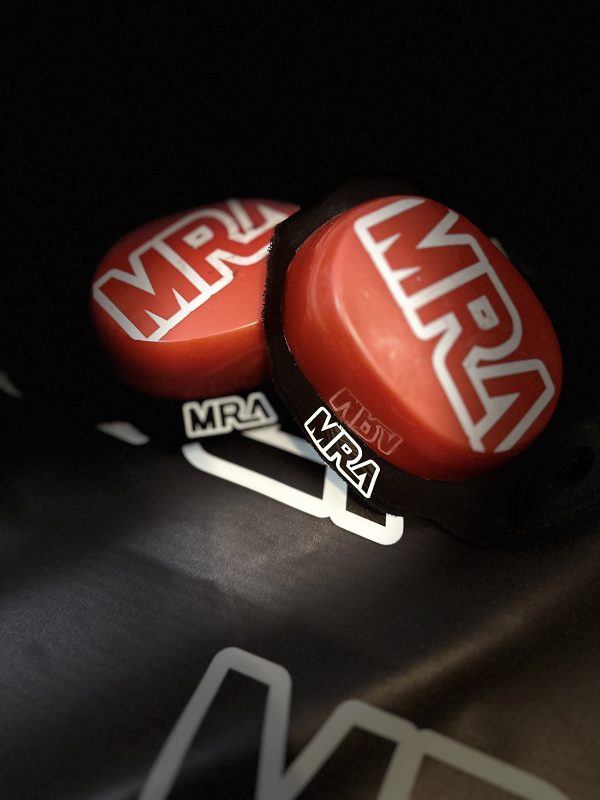 MRA Knee Sliders Red and White